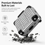 XDcase Suitcase Design PC Hybrid TPU Earphone Case with Holder, For AirPods Pro 3, For AirPods Pro 2 / 1