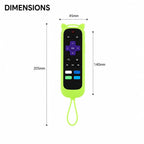 XDcase 3pcs Cute Cat Ears Silicone Protective Case with Mini Strap, For TCL Roku TV Remote