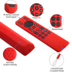 XDcase 4pcs Soft Silicone Protective Case with Mini Strap, For TCL RC923A / RC813A TV Remote