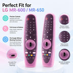 XDcase 4pcs Soft Silicone Jelly Protective Case, For LG MR600 / MR650 Magic Remote