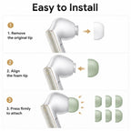 XDcase 3 Pairs Replacement Memory Foam Ear Tips Kit, S/M/L Size, For HUAWEI FreeBuds Pro 5/4/3/2