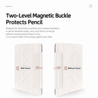 XDcase Dual-Sided Magnetic Y-fold Smart Tablet Leather Case with Pencil Holder, For iPad Air 11 2026/2025/2024, For iPad Pro 11 2025 / 2024, For iPad 2025 / 2022, For iPad Pro 11 2022/2021/2020/2018, For iPad Air 10.9 2022 / 2020