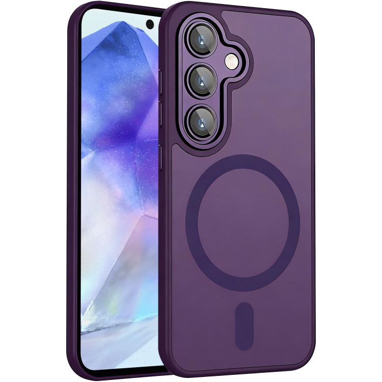 XDcase Skin Feel Magnetic Frosted Phone Case with Lens Film, For Galaxy A57 5G, For Galaxy A37 5G, For Galaxy A07 4G, For Galaxy A17 5G, For Galaxy A06 5G, For Galaxy A26 5G, For Galaxy A36 5G, For Galaxy A16 5G, For Galaxy A55 5G