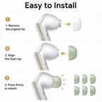 XDcase 1 Pair Replacement Memory Foam Ear Tips Kit, S Size, S Size