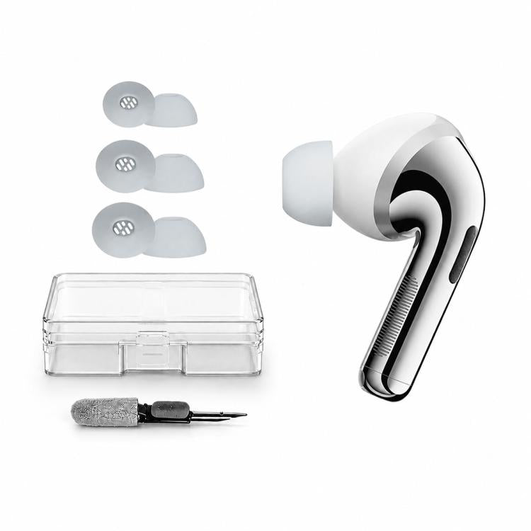 XDcase 3 Pairs Replacement Silicone Ear Tips Kit, S/M/L Size, Cleaning Brush Color Random, For OPPO Enco X3 / Free4