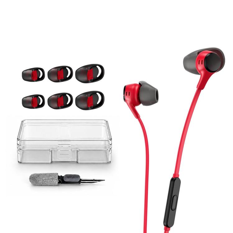 XDcase 3 Pairs Replacement Silicone Ear Tips Kit, S/M/L Size, Cleaning Brush Color Random, For HyperX Cloud EarBuds