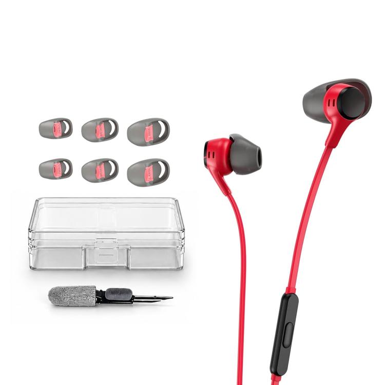 XDcase 3 Pairs Replacement Silicone Ear Tips Kit, S/M/L Size, Cleaning Brush Color Random, For HyperX Cloud EarBuds