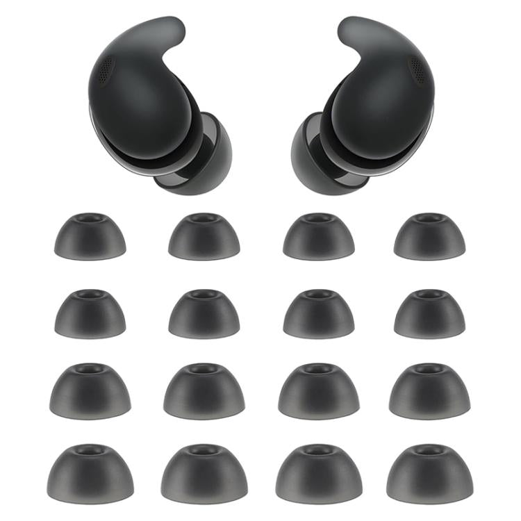 XDcase 8 Pairs Replacement Silicone Ear Tips Kit, XS/S/M/L Size, Cleaning Brush Color Random, For Sony LinkBuds Fit