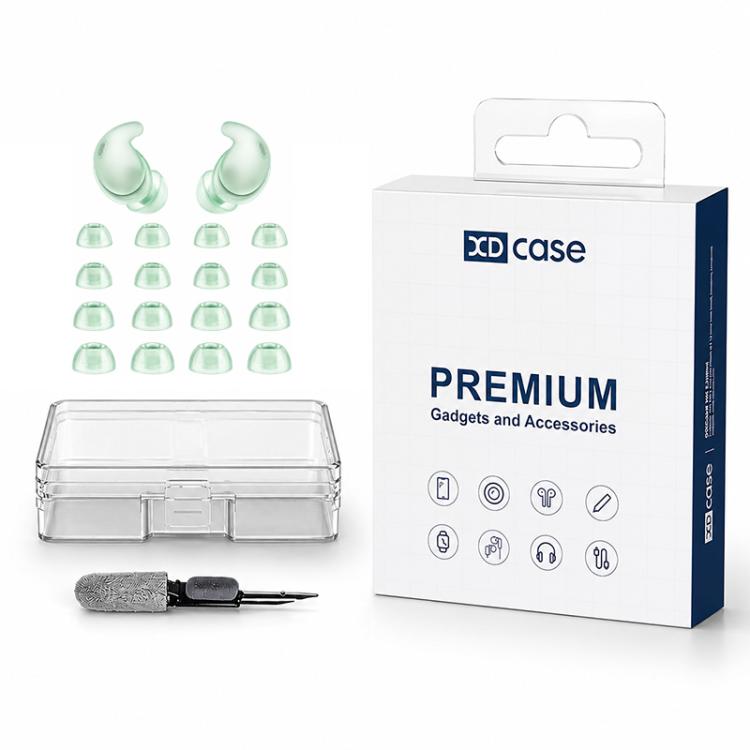 XDcase 8 Pairs Replacement Silicone Ear Tips Kit, XS/S/M/L Size, Cleaning Brush Color Random, For Sony LinkBuds Fit