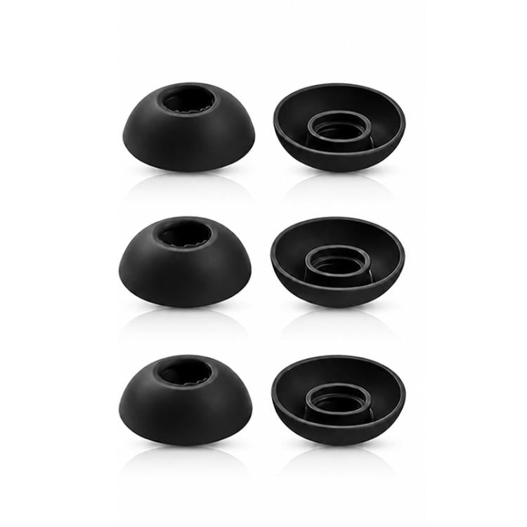 XDcase 3 Pairs Replacement Silicone Ear Tips Kit, S/M/L Size, Cleaning Brush Color Random, Ear Tips