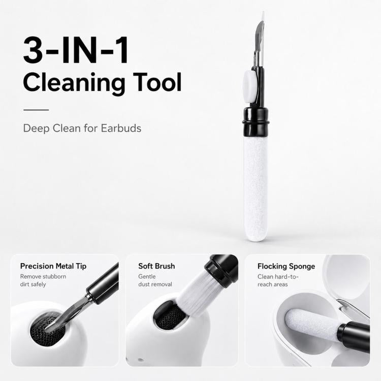 XDcase 3 Pairs Replacement Silicone Ear Tips Kit, S/M/L Size, Cleaning Brush Color Random, Ear Tips