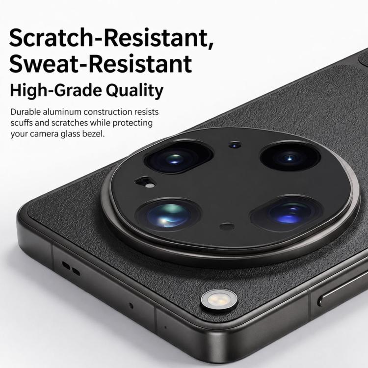 Aluminum Alloy Hollow Camera Lens Protector, For OPPO Find X9 Ultra