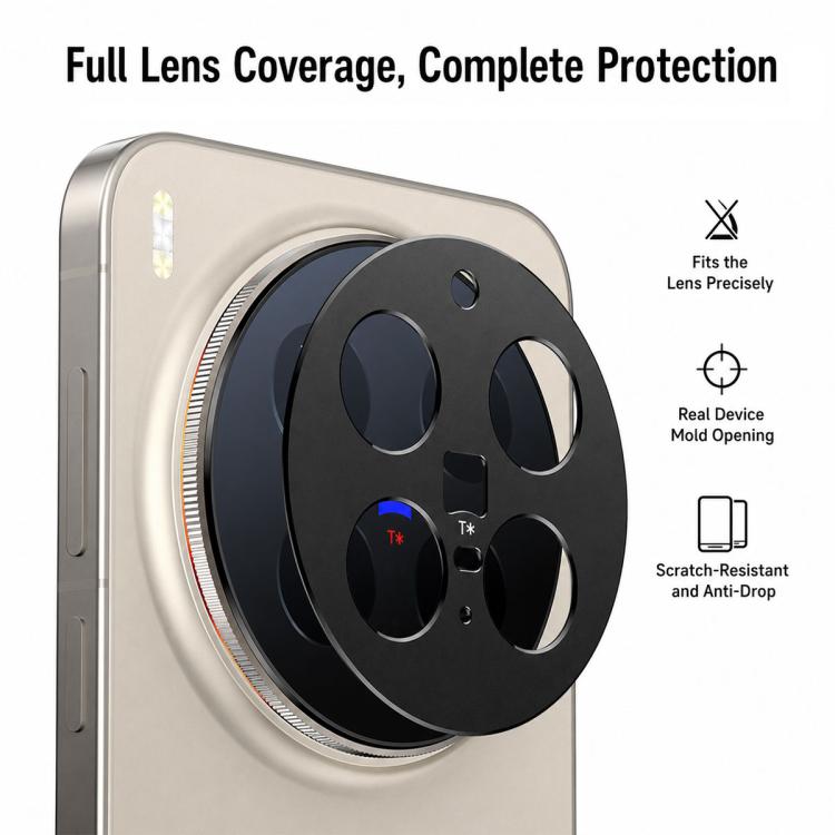 XDcase Aluminum Alloy Hollow Camera Lens Protector, For vivo X Fold6, For vivo X300s, For vivo X300 Ultra, For vivo X300 Pro, For vivo X300, For vivo X Fold5, For vivo X200 Ultra, For vivo X200, For vivo X200 Pro mini, For vivo X200 Pro                ...