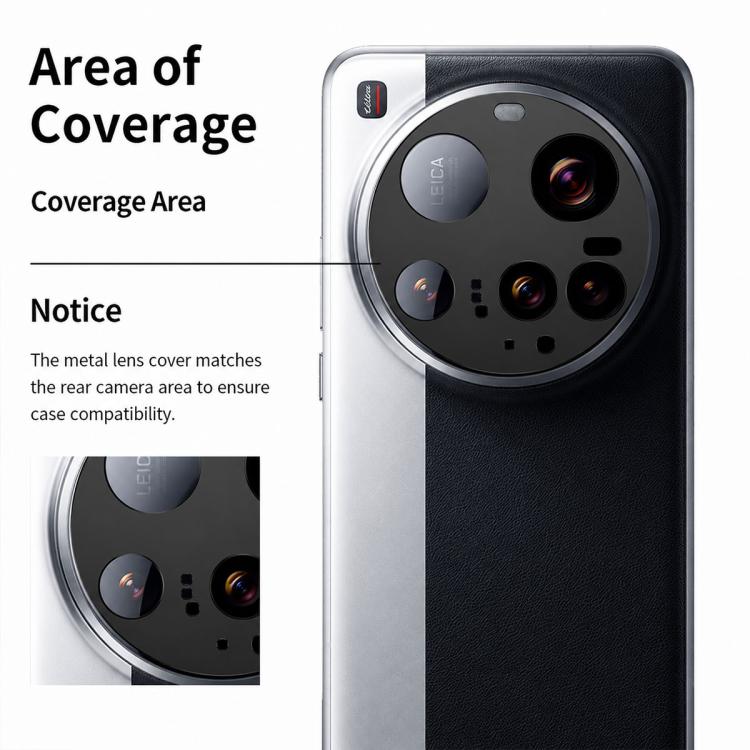 Aluminum Alloy Hollow Camera Lens Protector, For Xiaomi Poco F7