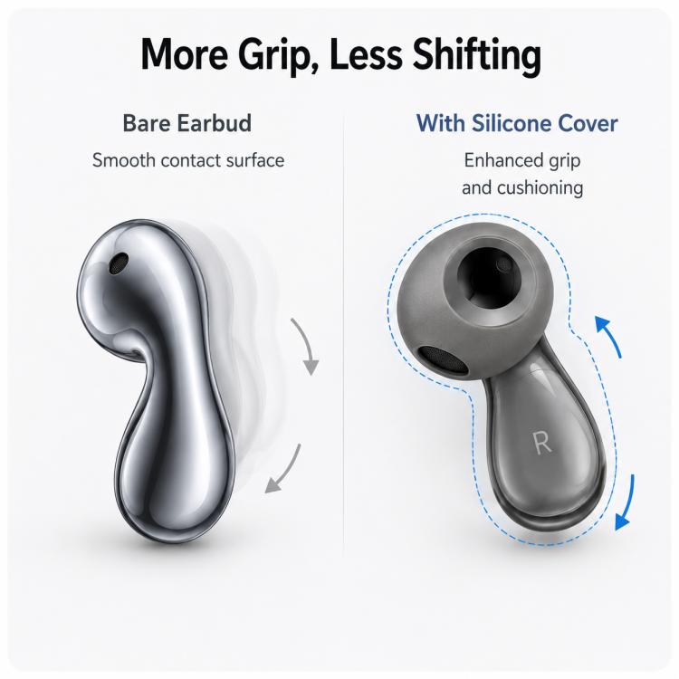 XDcase 6 Pairs Silicone Anti-slip Ear Covers with Storage Case, 6 Pairs