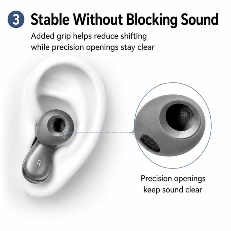 XDcase 2 Pairs Silicone Anti-slip Ear Covers with Storage Case, 2 Pairs