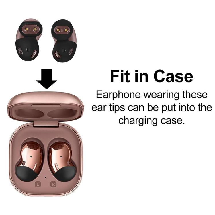 XDcase 10 Pairs Silicone Ear Tips & Ear Hooks Kit, Left & Right S/L Size, Cleaning Brush Color Random, 10 Pairs