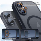 XDcase Skin Feel Magnetic Frosted Phone Case with Lens Film, For iPhone 18, For iPhone 18 Pro, For iPhone 18 Pro Max