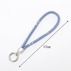 XDcase Keychain Rhinestones Phone Charm Wrist Strap for Women Girls
