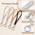XDcase Keychain Rhinestones Phone Charm Wrist Strap for Women Girls