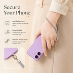 XDcase Keychain Rhinestones Phone Charm Wrist Strap for Women Girls