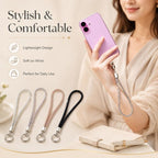 XDcase Keychain Rhinestones Phone Charm Wrist Strap for Women Girls