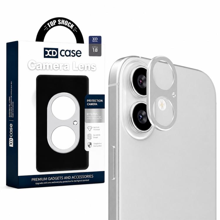 XDcase Metal Flat & Hollow Camera Lens Protector, For iPhone 18, For iPhone 18 Pro, For iPhone 18 Pro Max