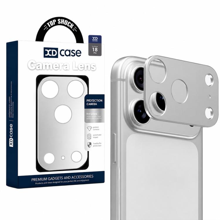 XDcase Metal Flat & Hollow Camera Lens Protector, For iPhone 18 Pro, For iPhone 18 Pro Max