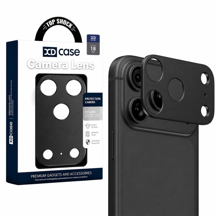 XDcase Metal Flat & Hollow Camera Lens Protector, For iPhone 18 Pro, For iPhone 18 Pro Max
