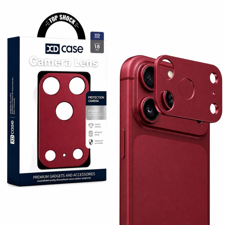 XDcase Metal Flat & Hollow Camera Lens Protector, For iPhone 18 Pro, For iPhone 18 Pro Max