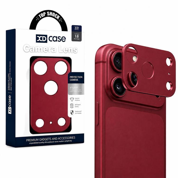 XDcase Metal Flat & Hollow Camera Lens Protector, For iPhone 18 Pro, For iPhone 18 Pro Max