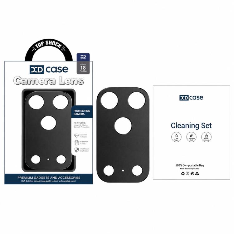 XDcase Metal Flat & Hollow Camera Lens Protector, For iPhone 18, For iPhone 18 Pro, For iPhone 18 Pro Max