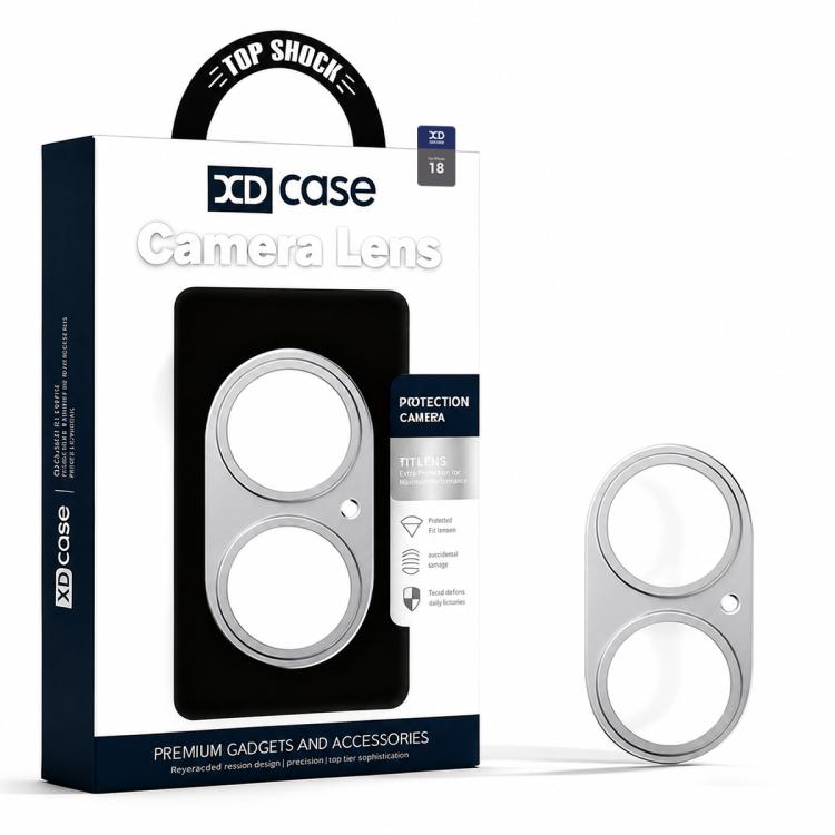XDcase Titanium Alloy Hollow Camera Lens Protector, For iPhone 18, For iPhone 18 Pro, For iPhone 18 Pro Max