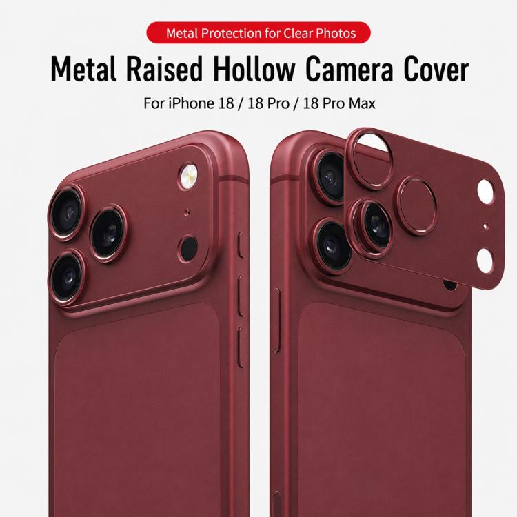 XDcase Titanium Alloy Hollow Camera Lens Protector, For iPhone 18, For iPhone 18 Pro, For iPhone 18 Pro Max