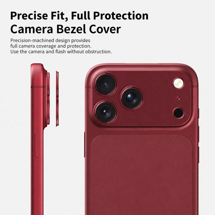 XDcase Titanium Alloy Hollow Camera Lens Protector, For iPhone 18, For iPhone 18 Pro, For iPhone 18 Pro Max