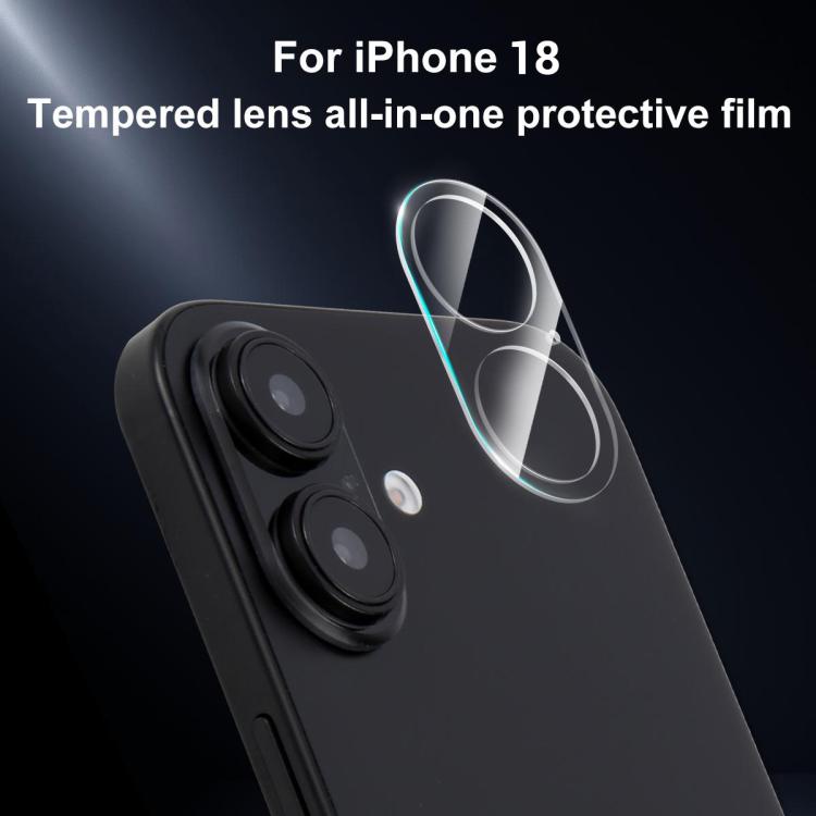 XDcase Transparent Integrated Tempered Glass Camera Film, For iPhone 18, For iPhone 18 Pro, For iPhone 18 Pro Max