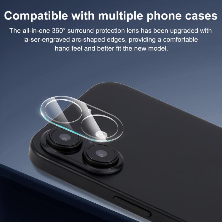XDcase Transparent Integrated Tempered Glass Camera Film, For iPhone 18, For iPhone 18 Pro, For iPhone 18 Pro Max