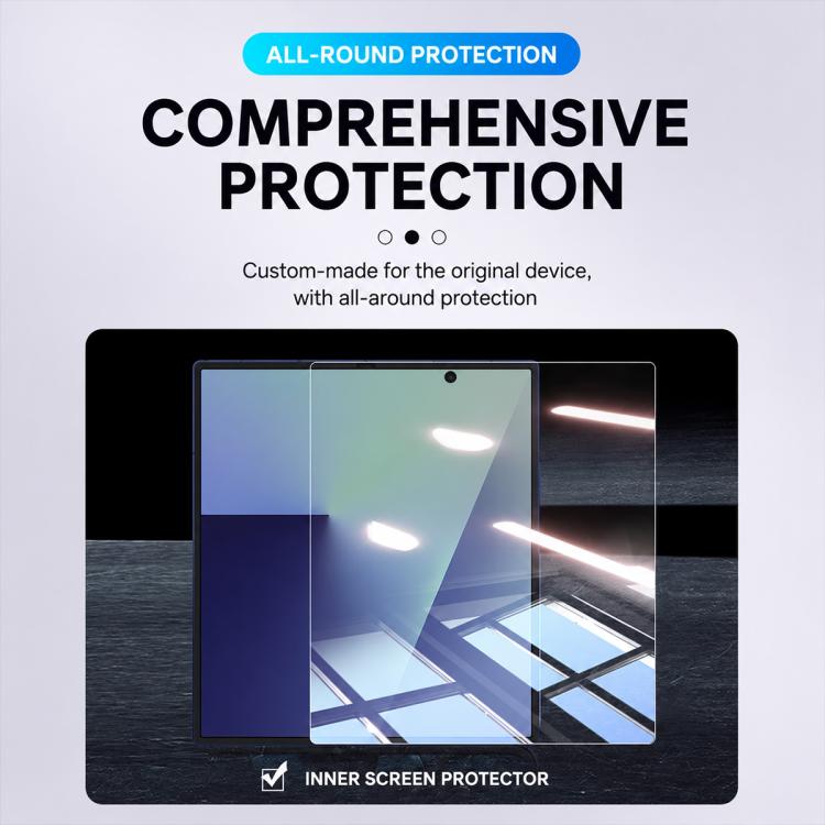 XDcase 5 PCS/Pack Silk Screen Printed Anti-Peep Tempered Glass Screen Protector, For Galaxy Z Fold8 5G Outer Screen, For Galaxy Z Fold8 Ultra 5G Outer Screen, For Galaxy Z Flip8 5G Outer Screen, For Galaxy Z Flip7 5G Outer Screen