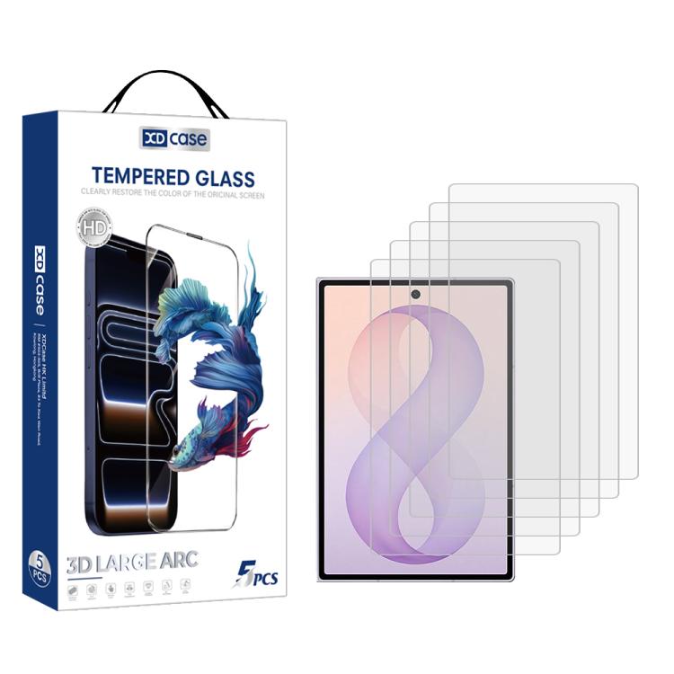 XDcase 5 PCS/Pack Transparent HD Tempered Glass Film, For GalaxyZ Fold8 5G Outer Screen, For Galaxy Z Fold8 Ultra 5G Outer Screen, For Galaxy Z Flip8 5G Outer Screen