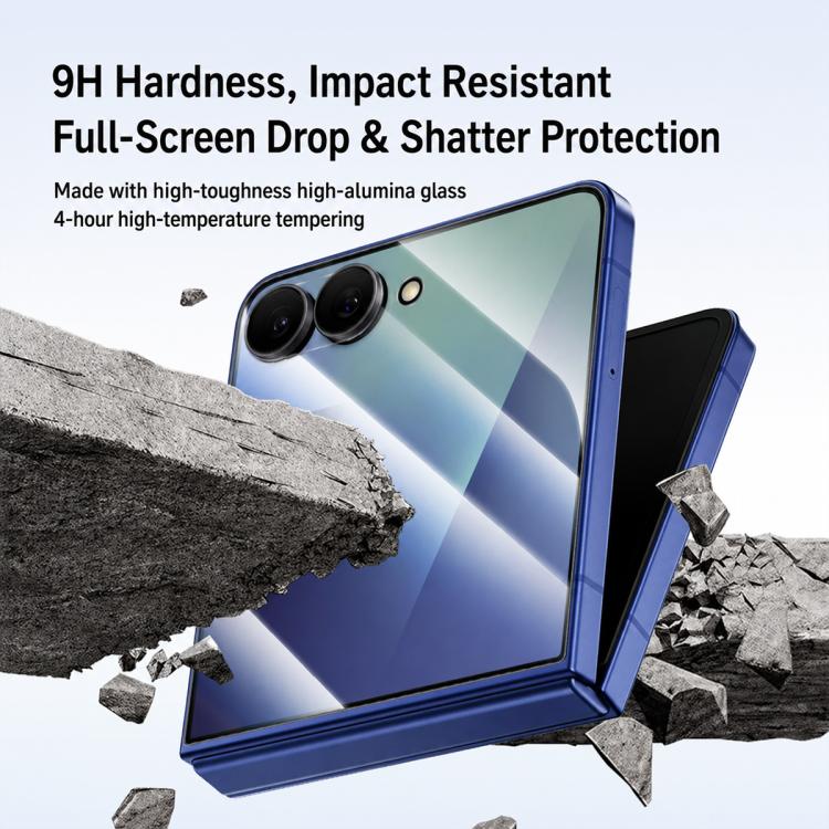 XDcase 5 PCS/Pack Transparent HD Tempered Glass Film, For GalaxyZ Fold8 5G Outer Screen, For Galaxy Z Fold8 Ultra 5G Outer Screen, For Galaxy Z Flip8 5G Outer Screen