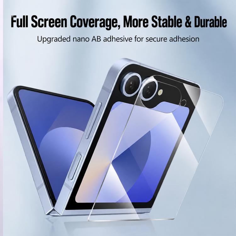 XDcase 5 PCS/Pack Transparent HD Tempered Glass Film, For GalaxyZ Fold8 5G Outer Screen, For Galaxy Z Fold8 Ultra 5G Outer Screen, For Galaxy Z Flip8 5G Outer Screen