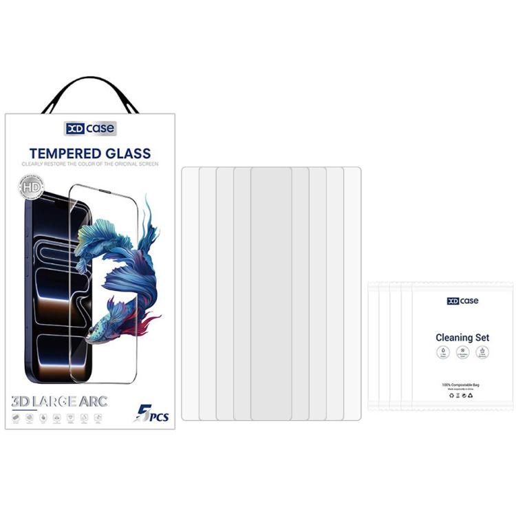 XDcase 5 PCS/Pack Transparent HD Tempered Glass Film, For GalaxyZ Fold8 5G Outer Screen, For Galaxy Z Fold8 Ultra 5G Outer Screen, For Galaxy Z Flip8 5G Outer Screen