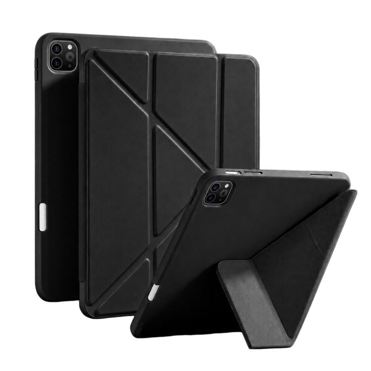 XDcase Y-fold Holder Silicone Back Cover Smart Tablet Leather Case with Pen Slot, For iPad Air 13 2026 / 2025 / 2024, For iPad Air 11 2026 / 2025 / 2024, For iPad 2025 / 2022, For iPad Pro 12.9 2022/21/20/18, For iPad Pro 11 2022 / 2021