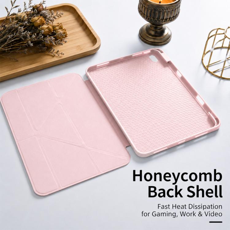 XDcase Y-fold Holder Silicone Back Cover Smart Tablet Leather Case with Pen Slot, For iPad Air 13 2026 / 2025 / 2024, For iPad Air 11 2026 / 2025 / 2024, For iPad 2025 / 2022, For iPad Pro 12.9 2022/21/20/18, For iPad Pro 11 2022 / 2021