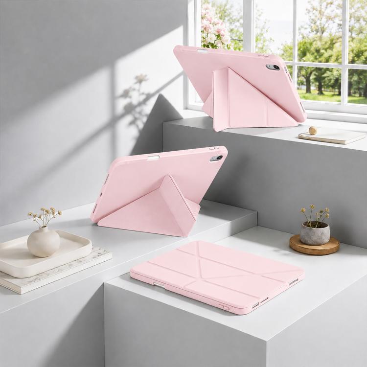 XDcase Y-fold Holder Silicone Back Cover Smart Tablet Leather Case with Pen Slot, For iPad Air 13 2026 / 2025 / 2024, For iPad Air 11 2026 / 2025 / 2024, For iPad 2025 / 2022, For iPad Pro 12.9 2022/21/20/18, For iPad Pro 11 2022 / 2021