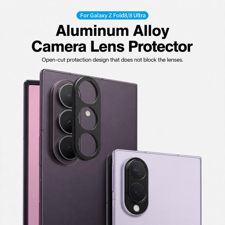 XDcase Aluminum Alloy Hollow Camera Lens Protector, For Galaxy Z Fold8 5G, For Galaxy Z Fold8 Ultra 5G