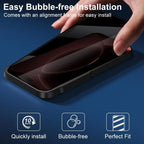 XDcase 5 PCS/Pack Silk-Printed 360 Anti-Spy Tempered Glass Screen Protector, For iPhone 18 Pro, For iPhone 18 Pro Max