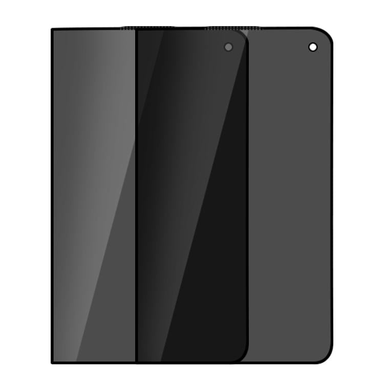 XDcase 2 PCS/Pack Silk-Printed 180 Anti-Spy Tempered Glass Screen Protector, For iPhone Duo Outer Screen, For iPhone 18 Pro, For iPhone 18 Pro Max