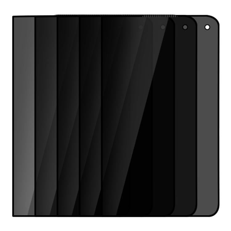 XDcase 5 PCS/Pack Silk-Printed 180 Anti-Spy Tempered Glass Screen Protector, For iPhone Duo Outer Screen, For iPhone 18 Pro, For iPhone 18 Pro Max