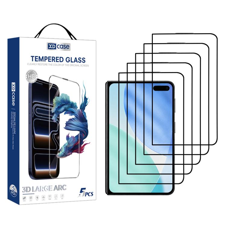 XDcase 5 PCS/Pack Silk-Printed HD Tempered Glass Film, For iPhone Duo Outer Screen, For iPhone 18 Pro, For iPhone 18 Pro Max